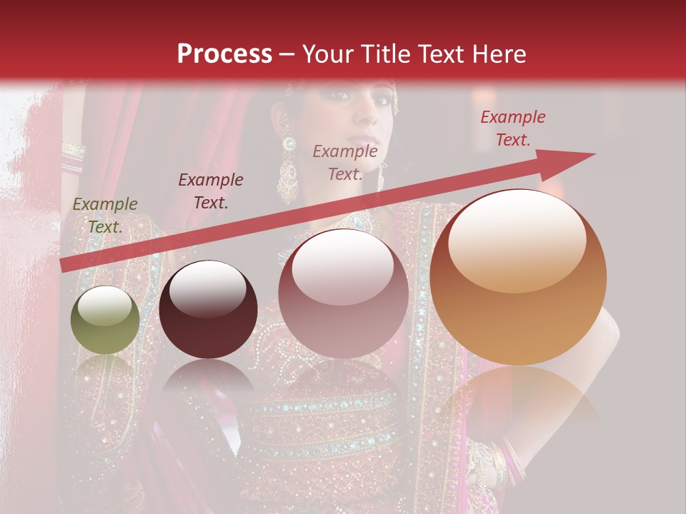 Saree Background Artsy PowerPoint Template