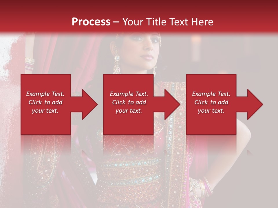 Saree Background Artsy PowerPoint Template