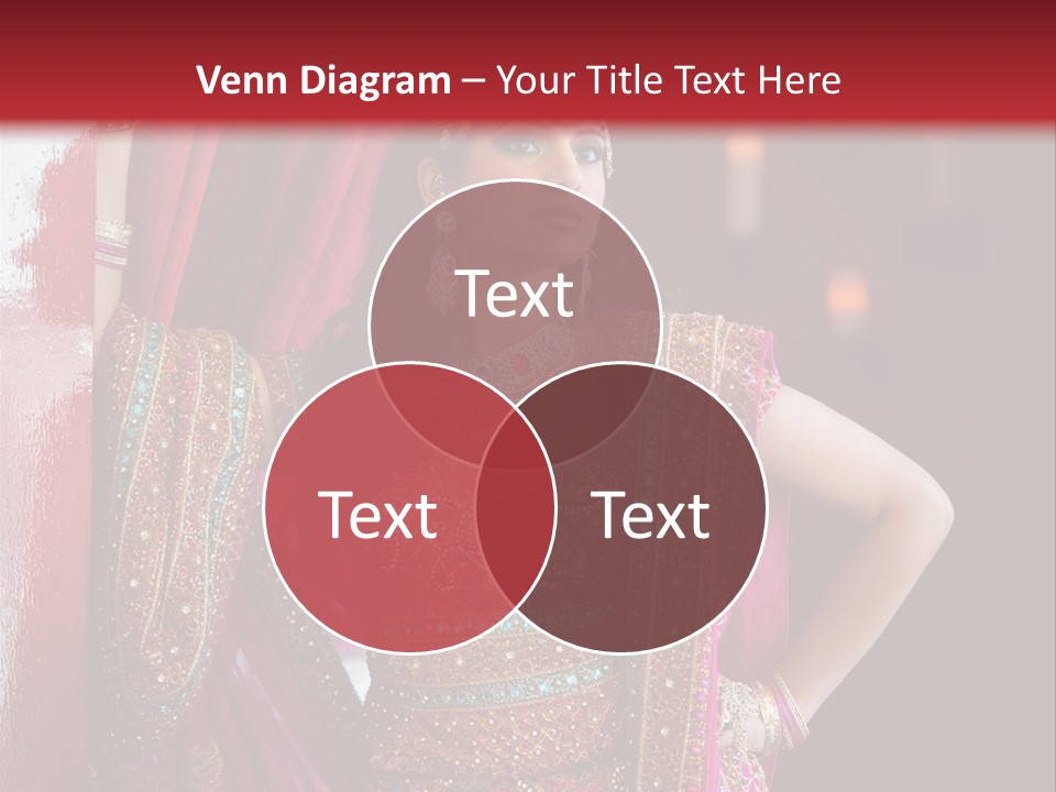 Saree Background Artsy PowerPoint Template