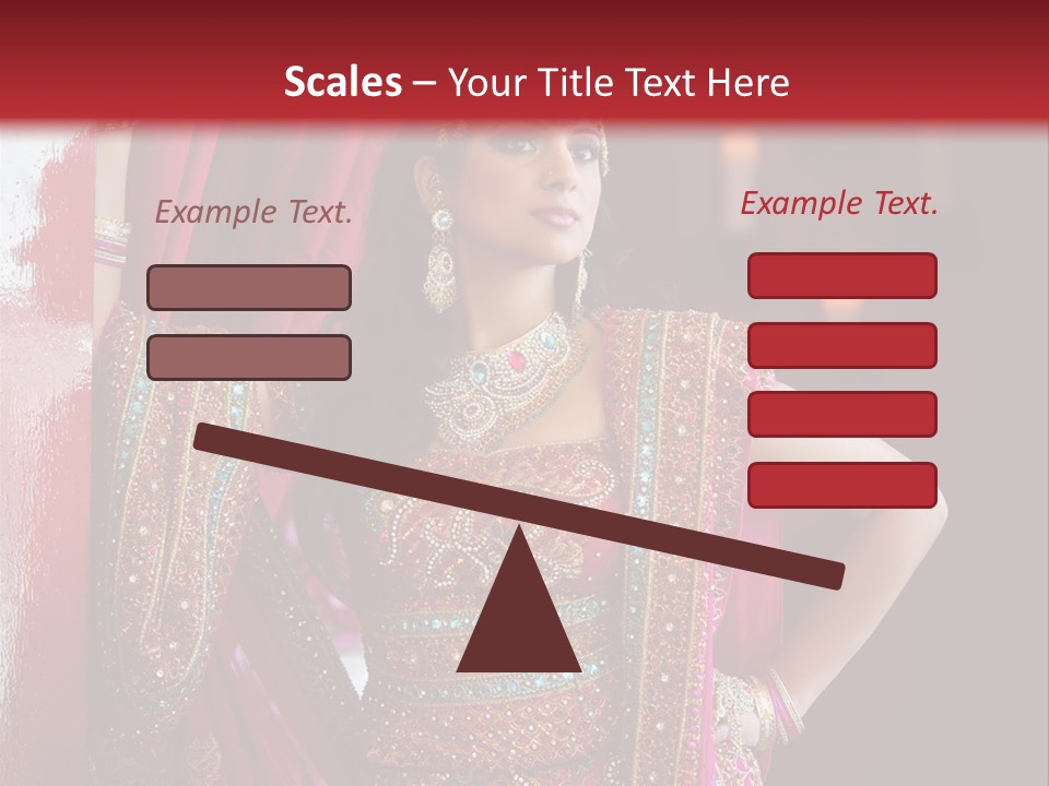 Saree Background Artsy PowerPoint Template