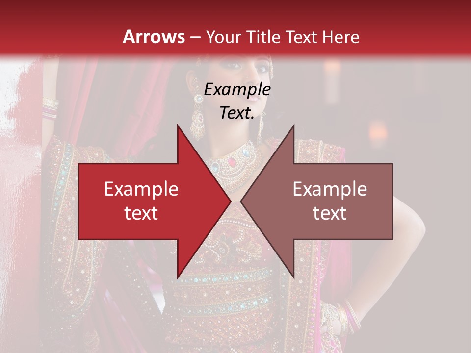 Saree Background Artsy PowerPoint Template