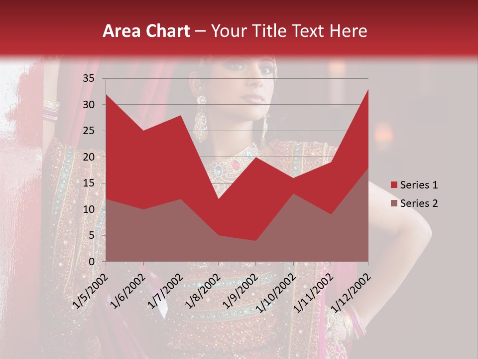 Saree Background Artsy PowerPoint Template