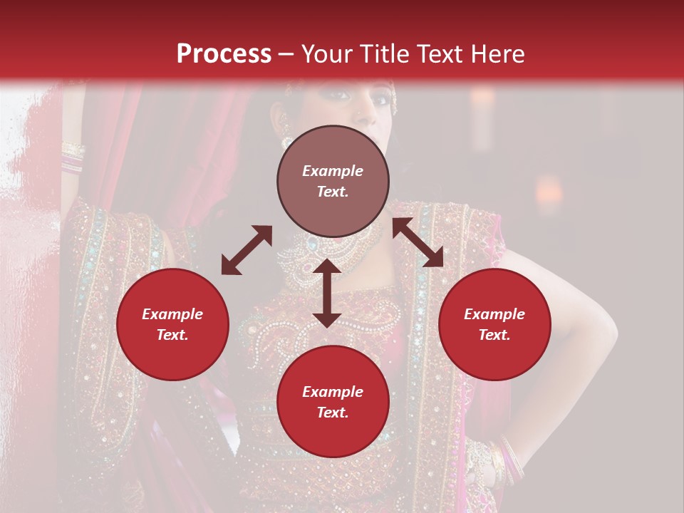 Saree Background Artsy PowerPoint Template