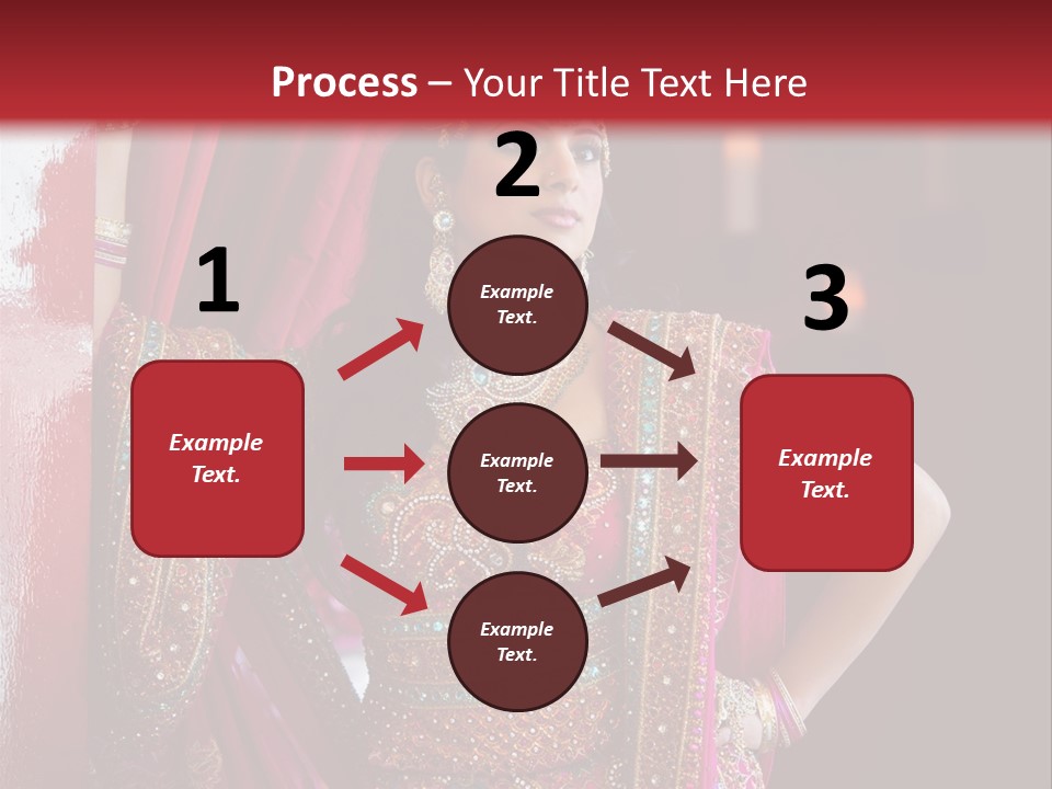 Saree Background Artsy PowerPoint Template