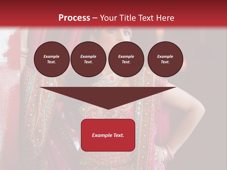Saree Background Artsy PowerPoint Template