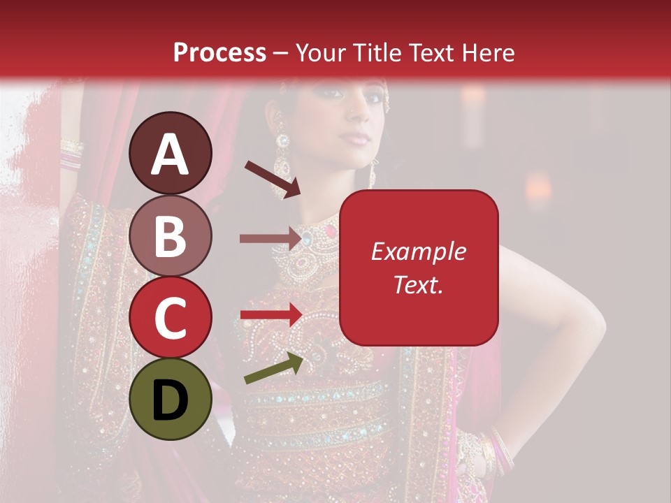 Saree Background Artsy PowerPoint Template