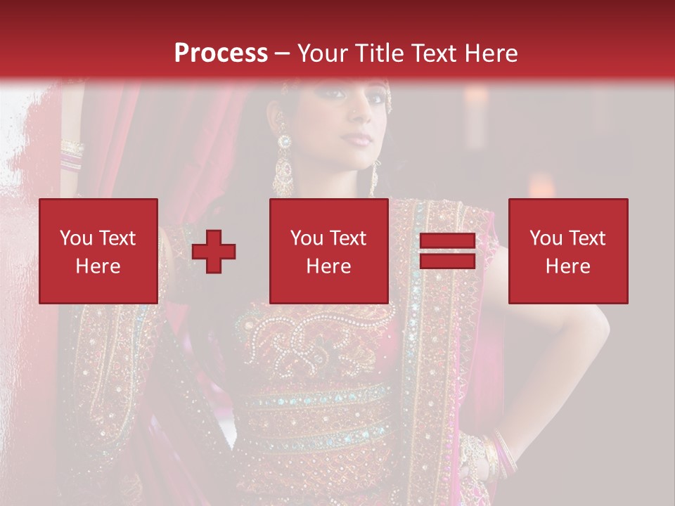 Saree Background Artsy PowerPoint Template