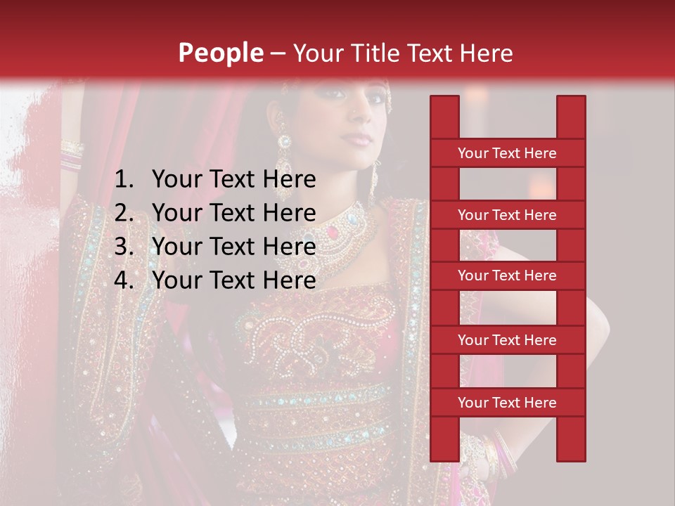 Saree Background Artsy PowerPoint Template