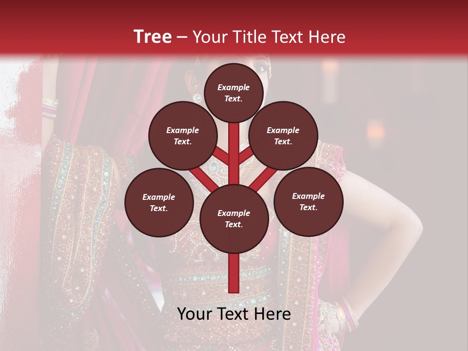 Saree Background Artsy PowerPoint Template