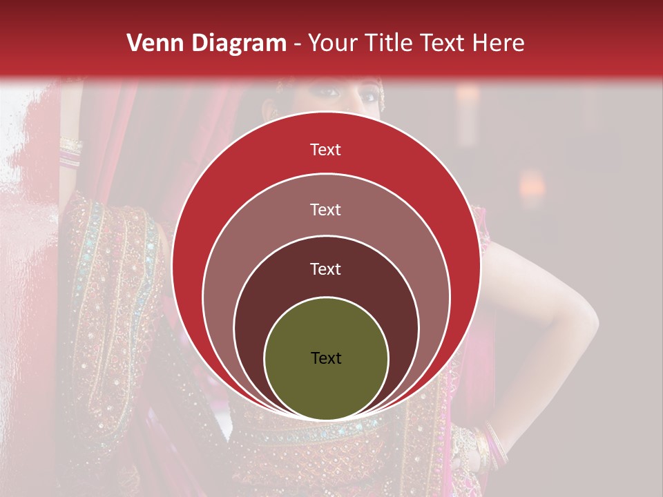 Saree Background Artsy PowerPoint Template