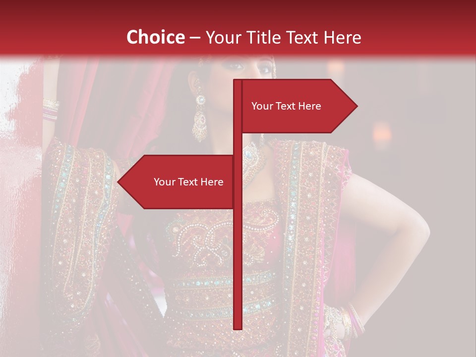 Saree Background Artsy PowerPoint Template