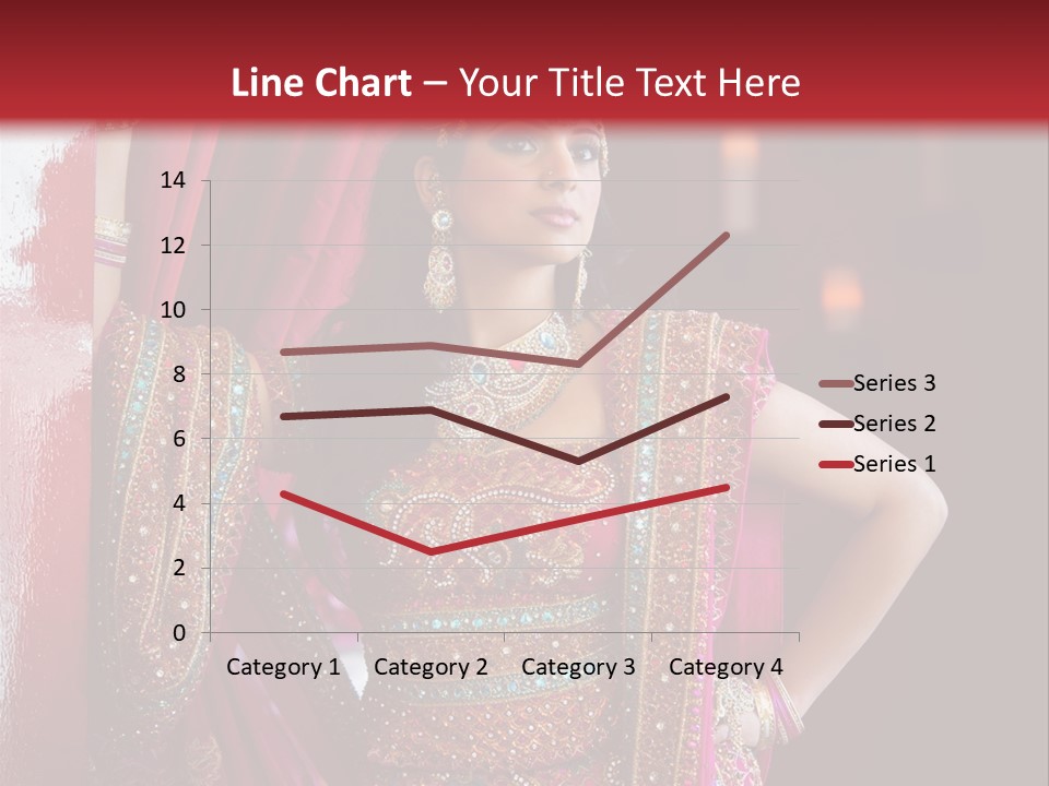 Saree Background Artsy PowerPoint Template