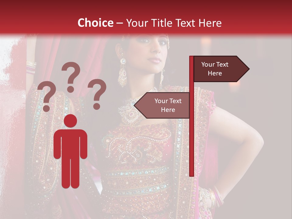 Saree Background Artsy PowerPoint Template