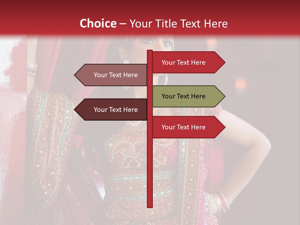 Saree Background Artsy PowerPoint Template