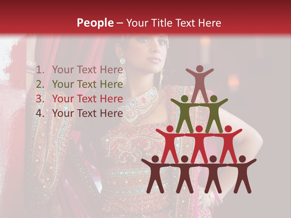 Saree Background Artsy PowerPoint Template