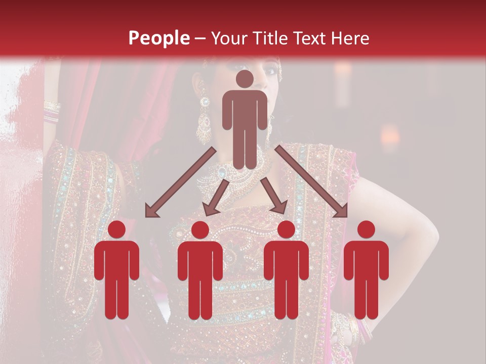 Saree Background Artsy PowerPoint Template