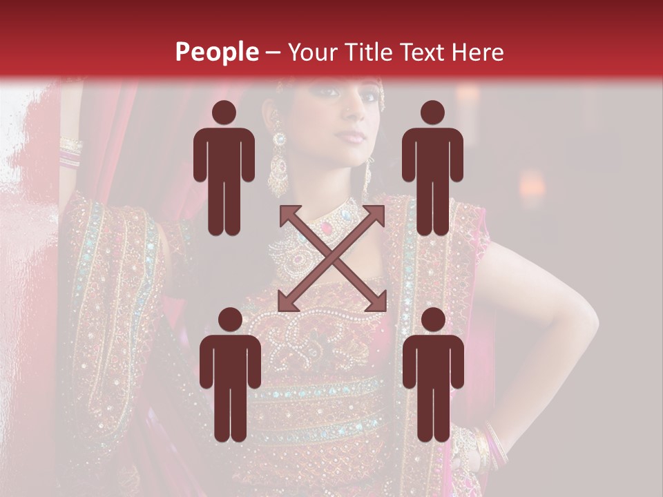 Saree Background Artsy PowerPoint Template