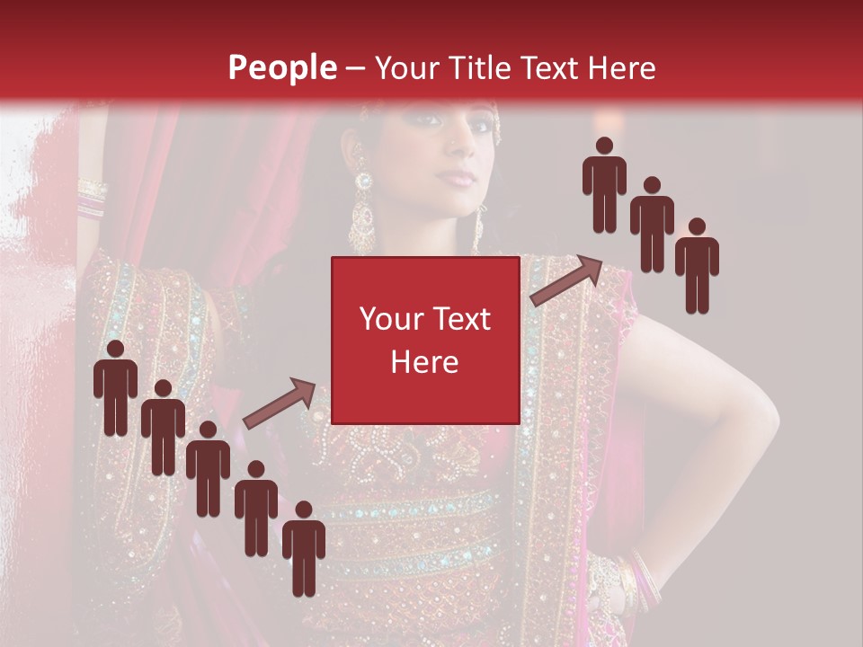 Saree Background Artsy PowerPoint Template