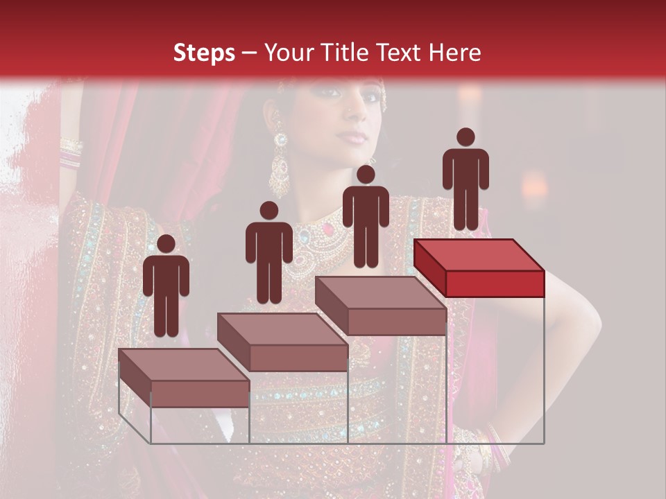 Saree Background Artsy PowerPoint Template