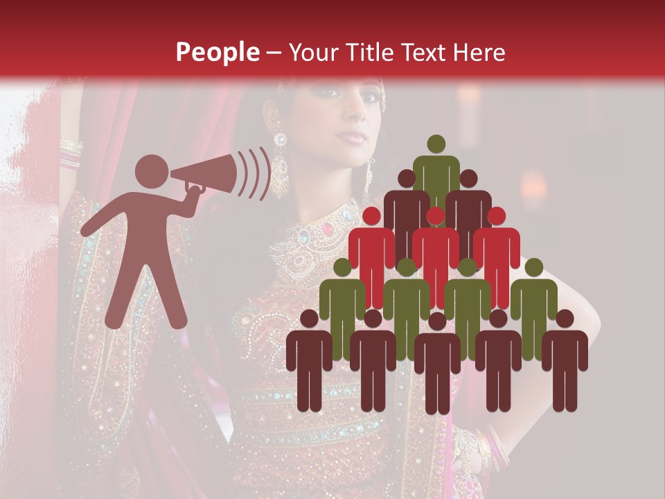 Saree Background Artsy PowerPoint Template