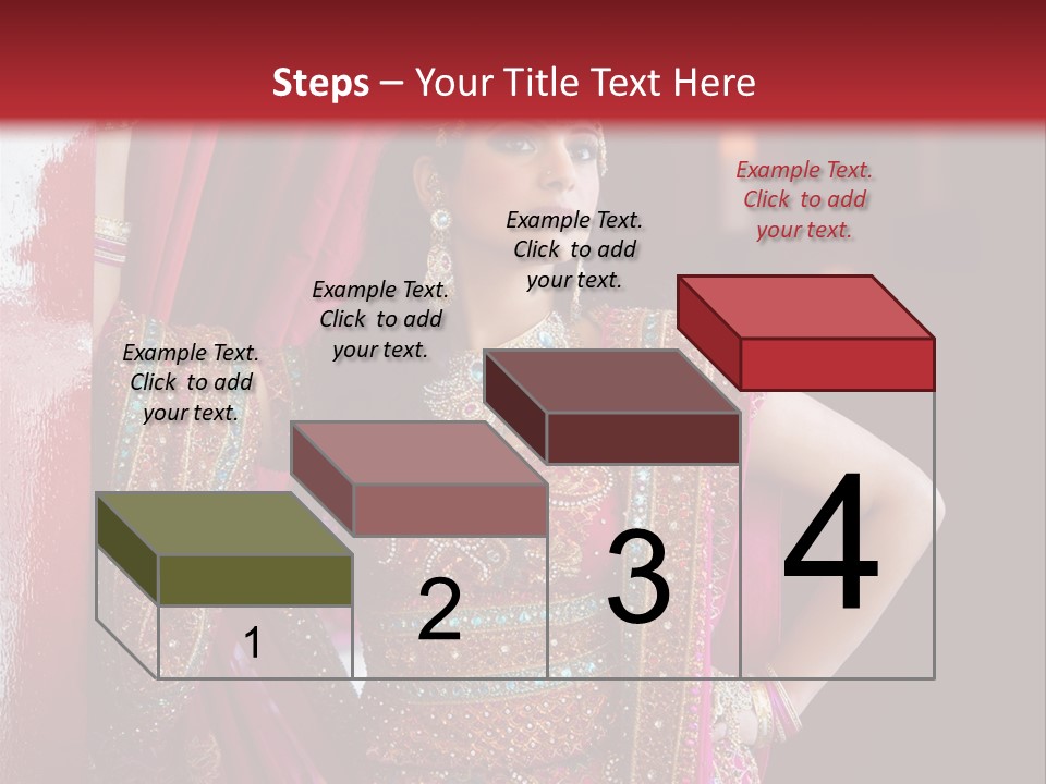 Saree Background Artsy PowerPoint Template