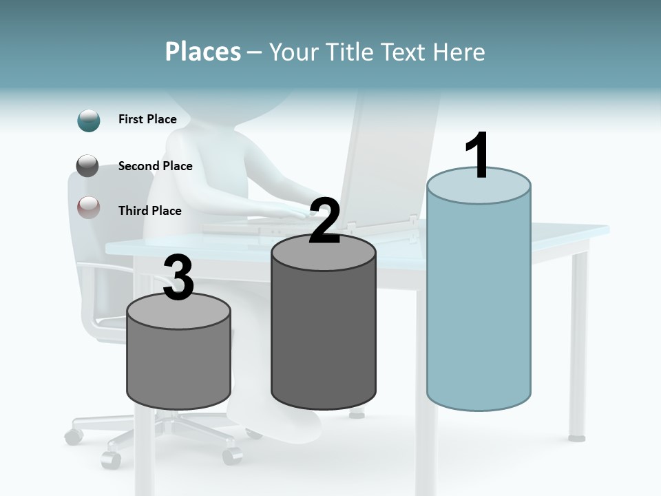 Notebook Laptop Metal PowerPoint Template