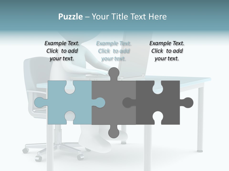 Notebook Laptop Metal PowerPoint Template