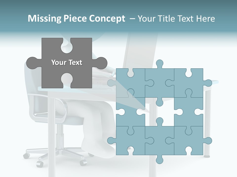 Notebook Laptop Metal PowerPoint Template