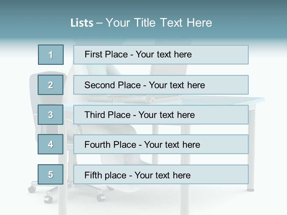 Notebook Laptop Metal PowerPoint Template