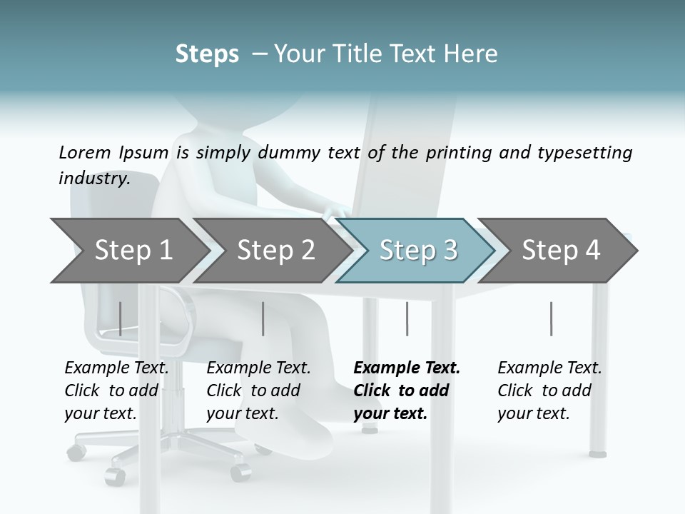 Notebook Laptop Metal PowerPoint Template