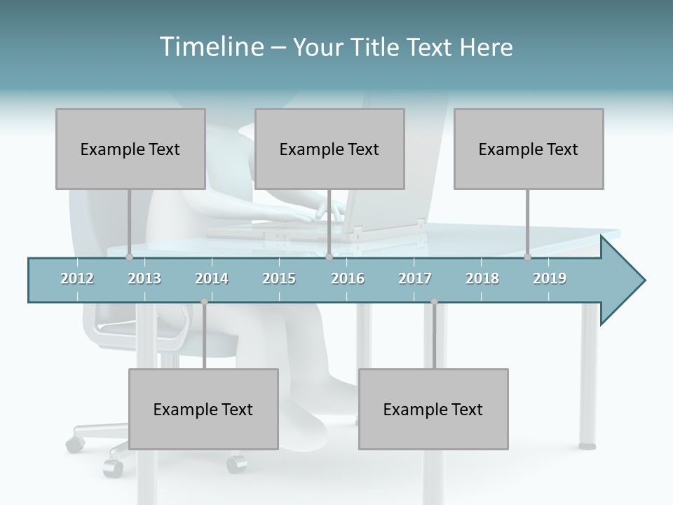 Notebook Laptop Metal PowerPoint Template