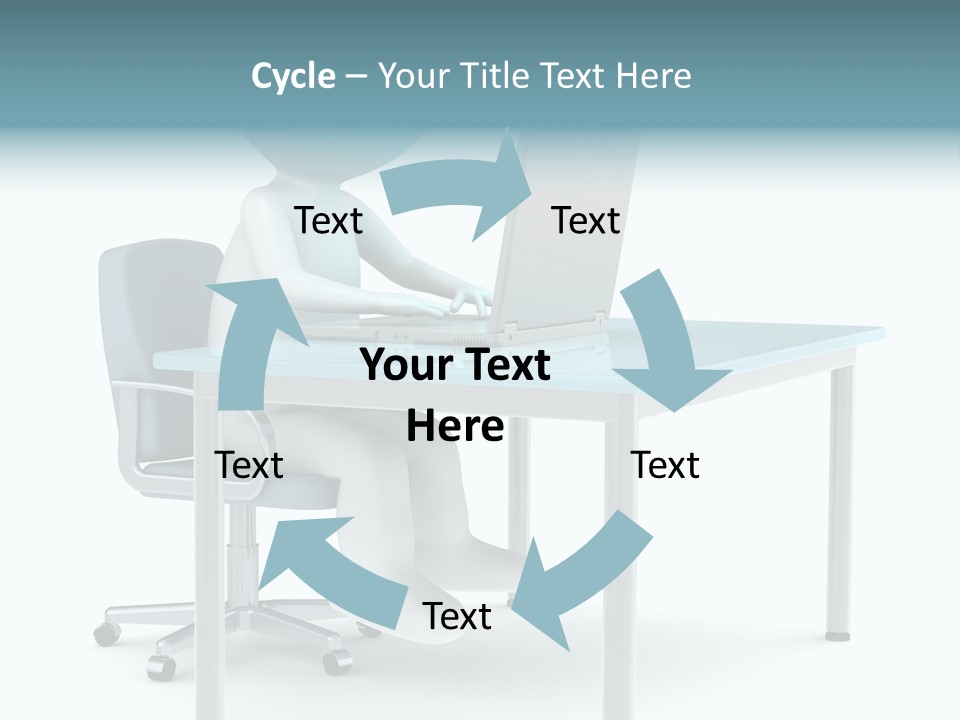 Notebook Laptop Metal PowerPoint Template