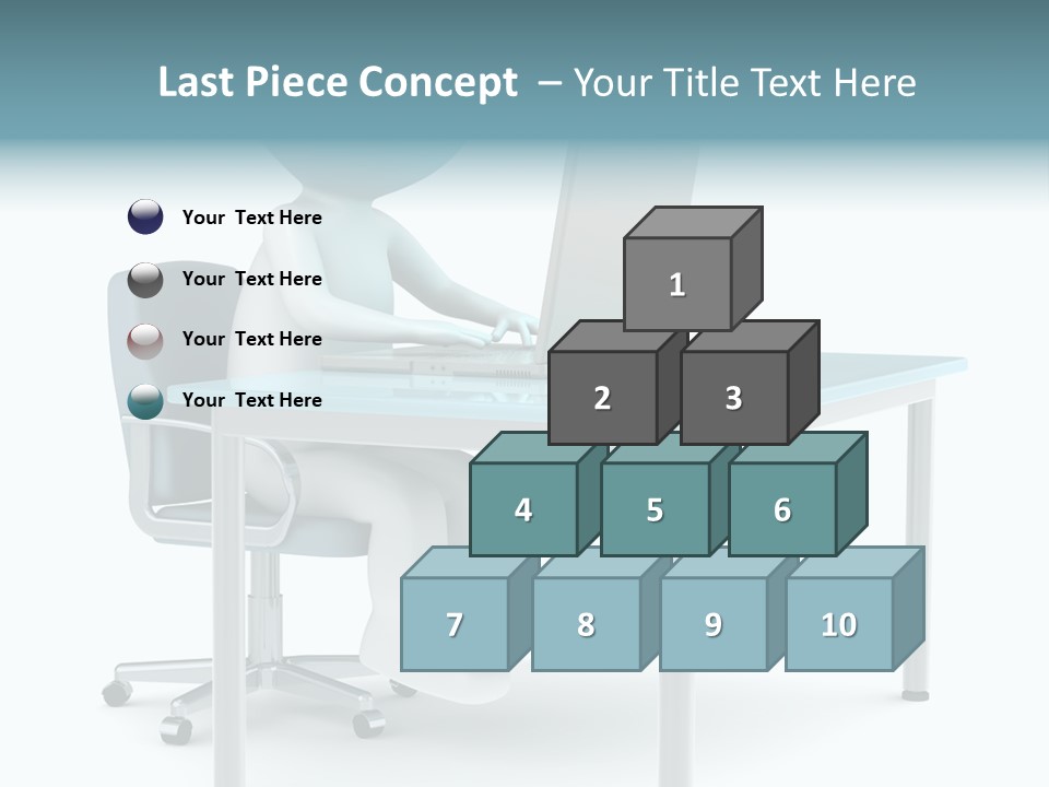 Notebook Laptop Metal PowerPoint Template