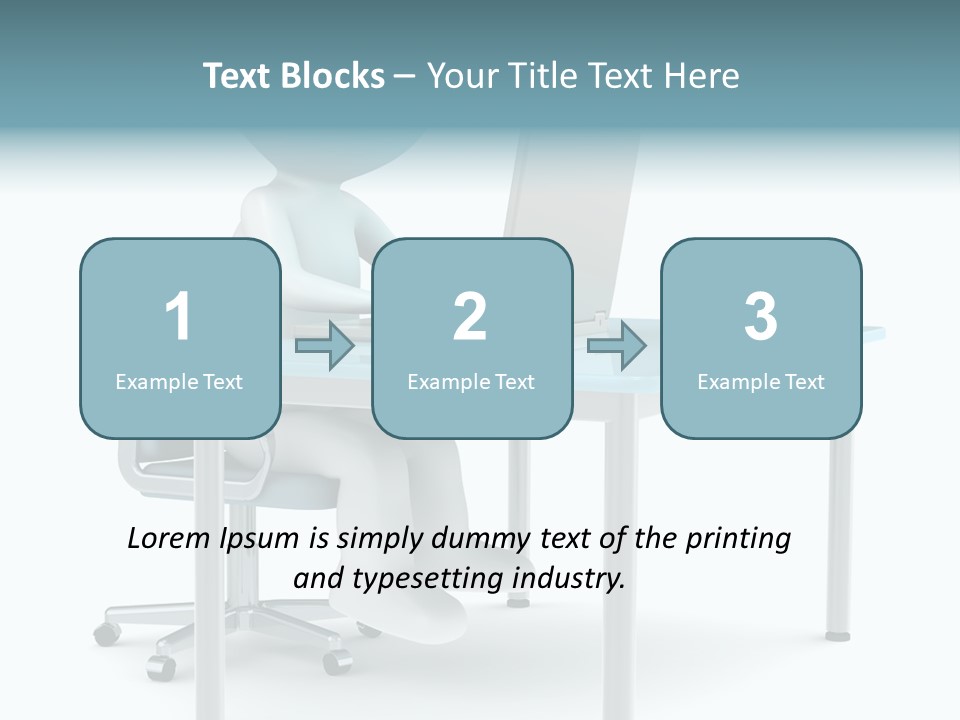 Notebook Laptop Metal PowerPoint Template