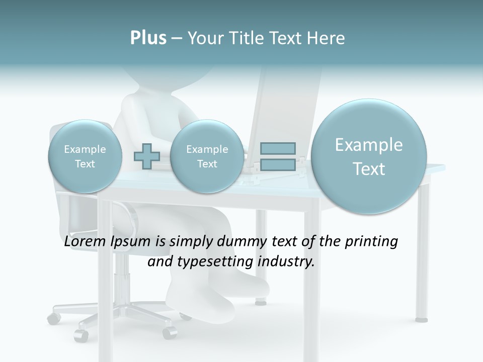 Notebook Laptop Metal PowerPoint Template