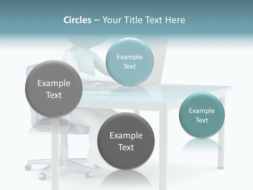 Notebook Laptop Metal PowerPoint Template