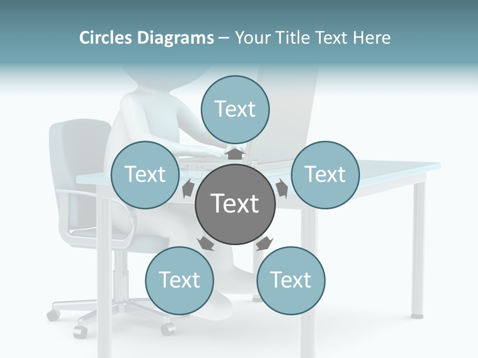 Notebook Laptop Metal PowerPoint Template