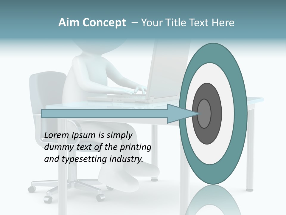 Notebook Laptop Metal PowerPoint Template