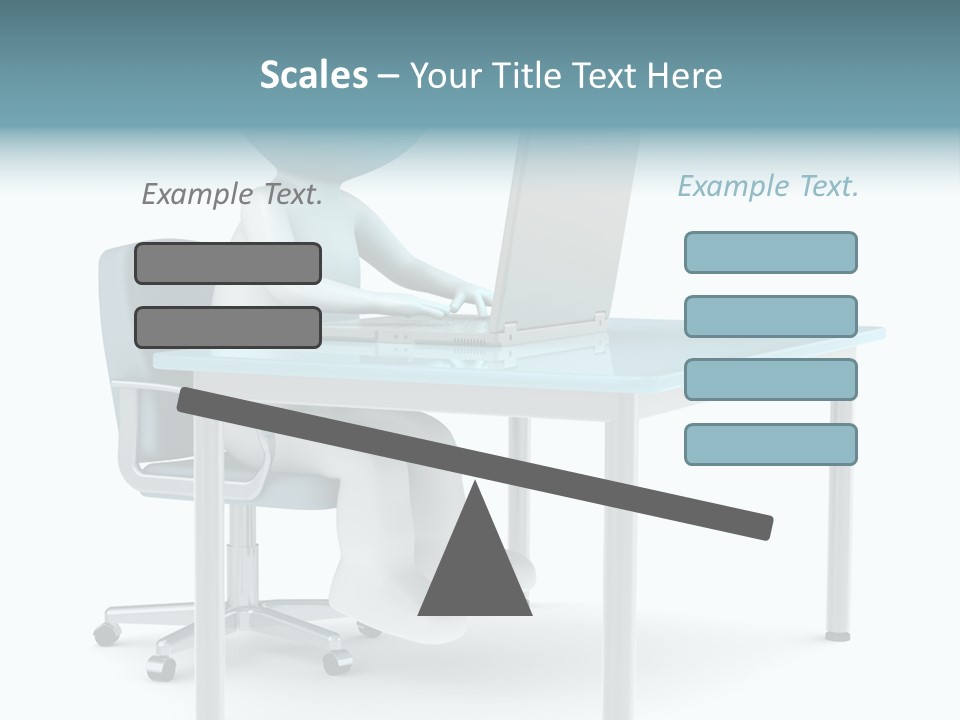 Notebook Laptop Metal PowerPoint Template
