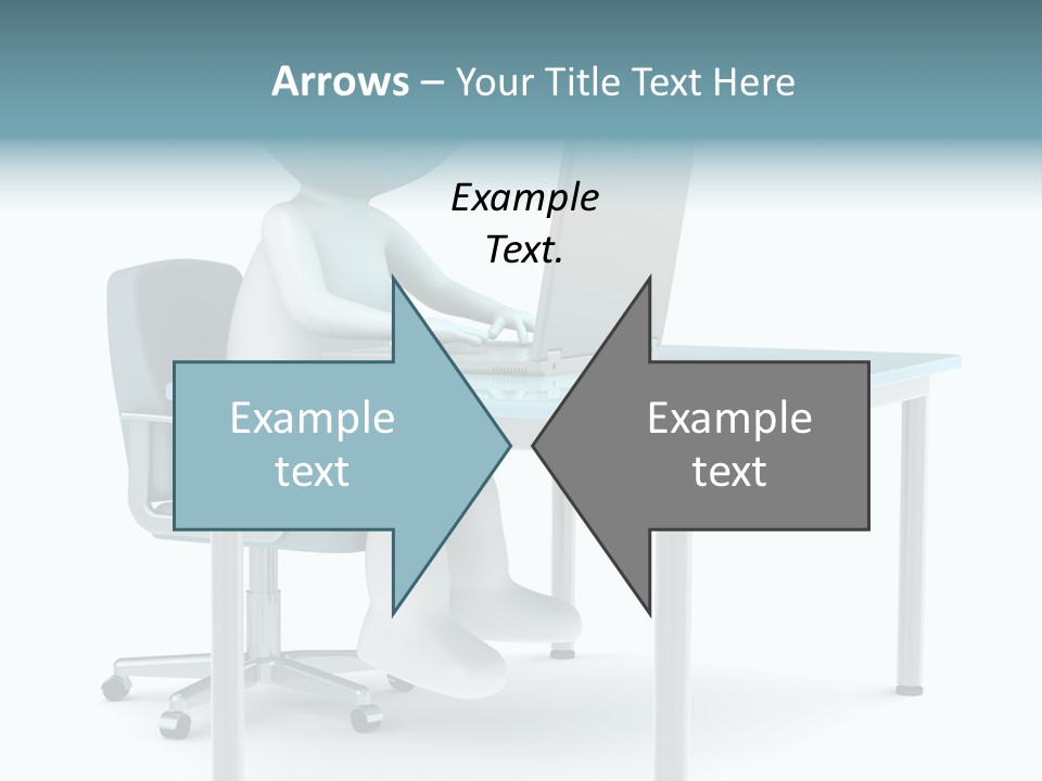 Notebook Laptop Metal PowerPoint Template