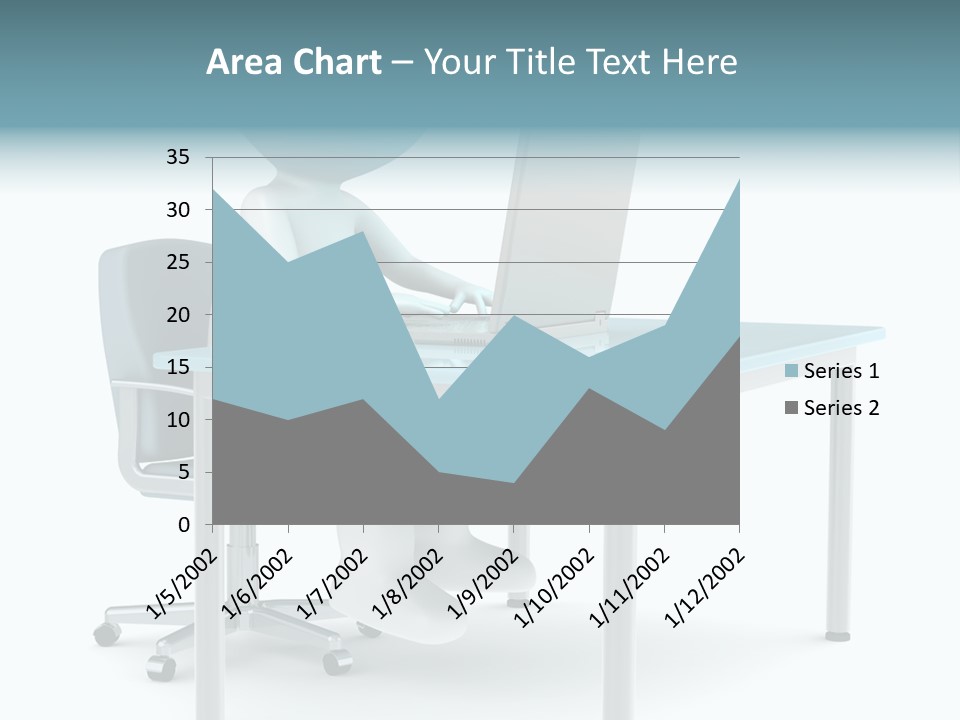Notebook Laptop Metal PowerPoint Template