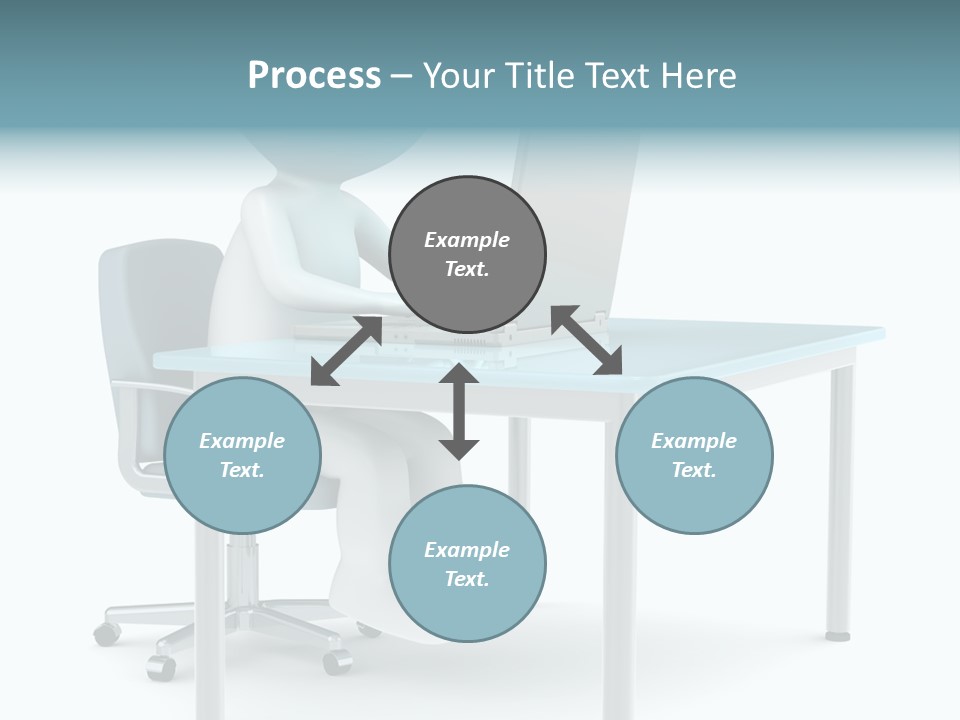 Notebook Laptop Metal PowerPoint Template