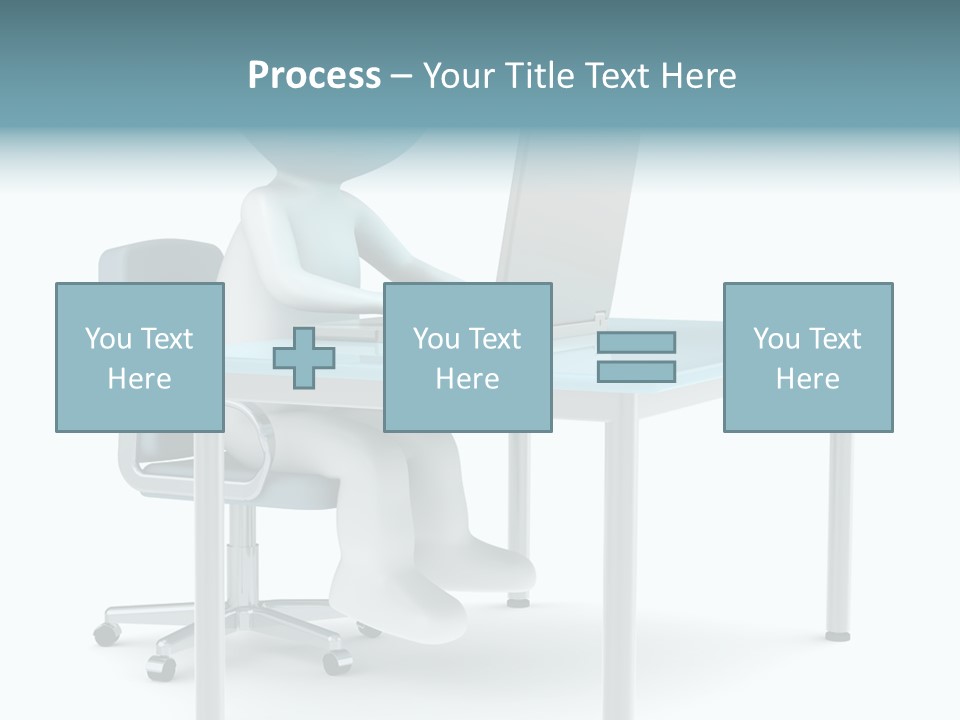 Notebook Laptop Metal PowerPoint Template