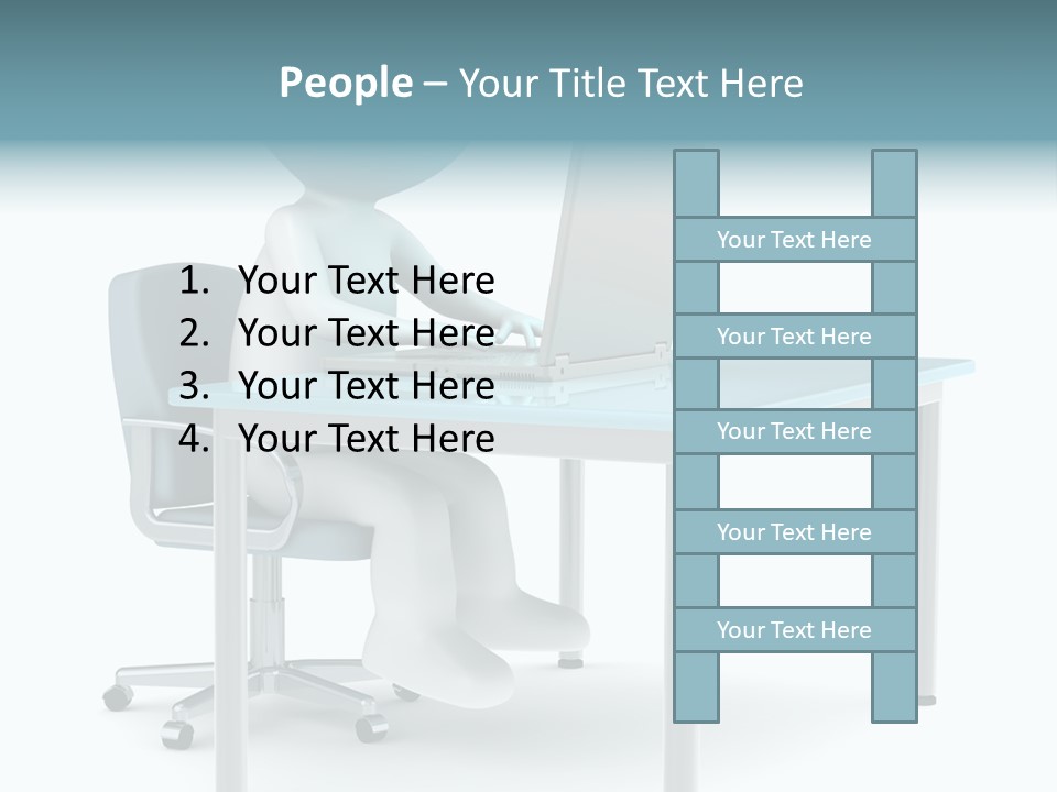 Notebook Laptop Metal PowerPoint Template