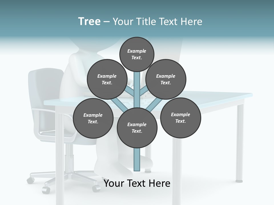 Notebook Laptop Metal PowerPoint Template