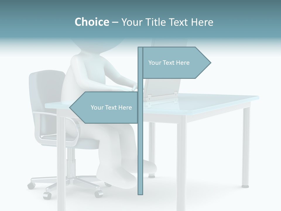 Notebook Laptop Metal PowerPoint Template