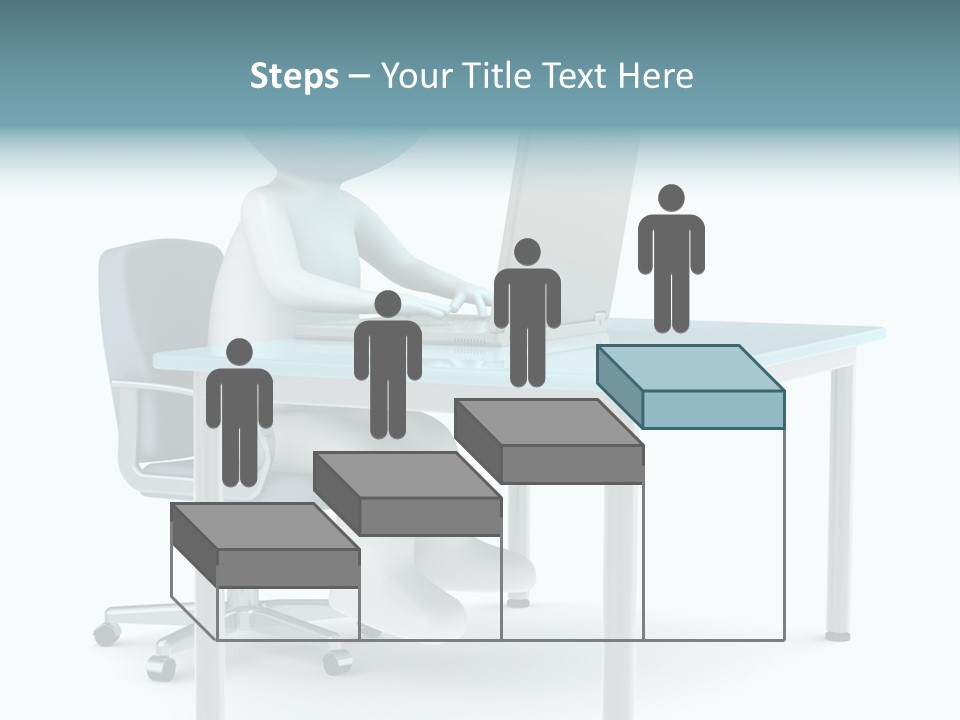 Notebook Laptop Metal PowerPoint Template