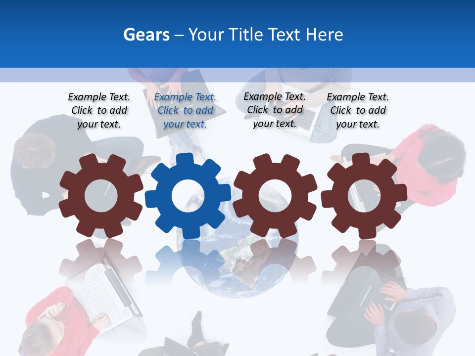 Technology Planet Notebook PowerPoint Template