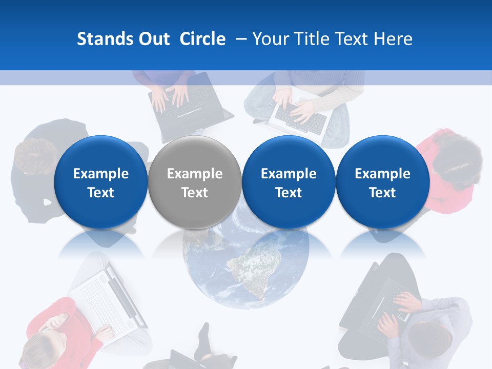 Technology Planet Notebook PowerPoint Template