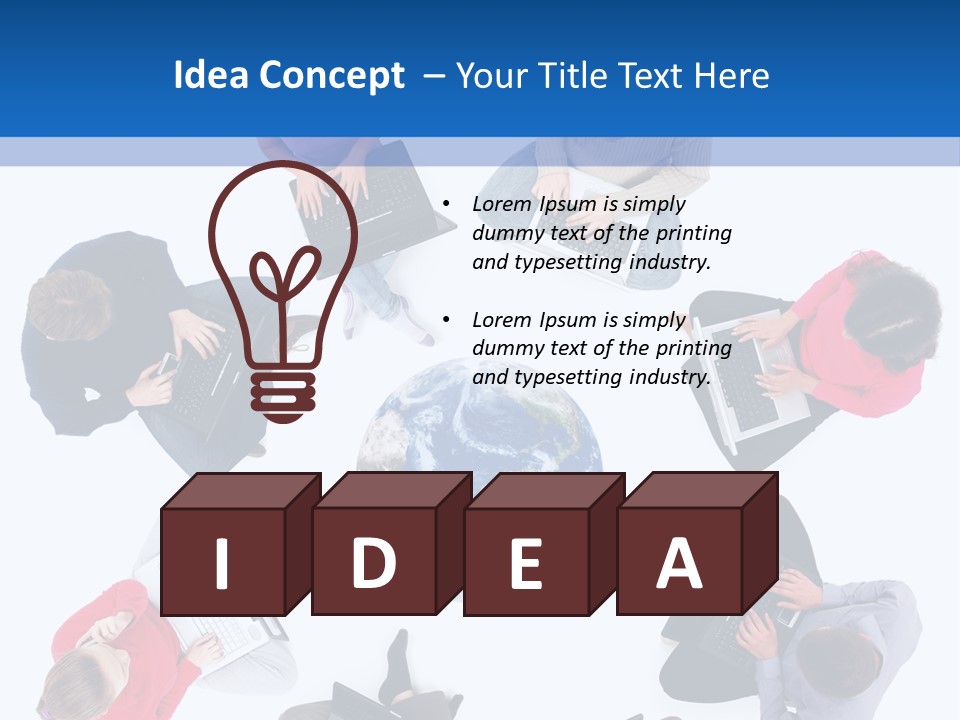 Technology Planet Notebook PowerPoint Template